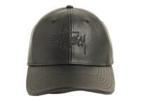 Stussy Leather Basic Stussy Cap Black