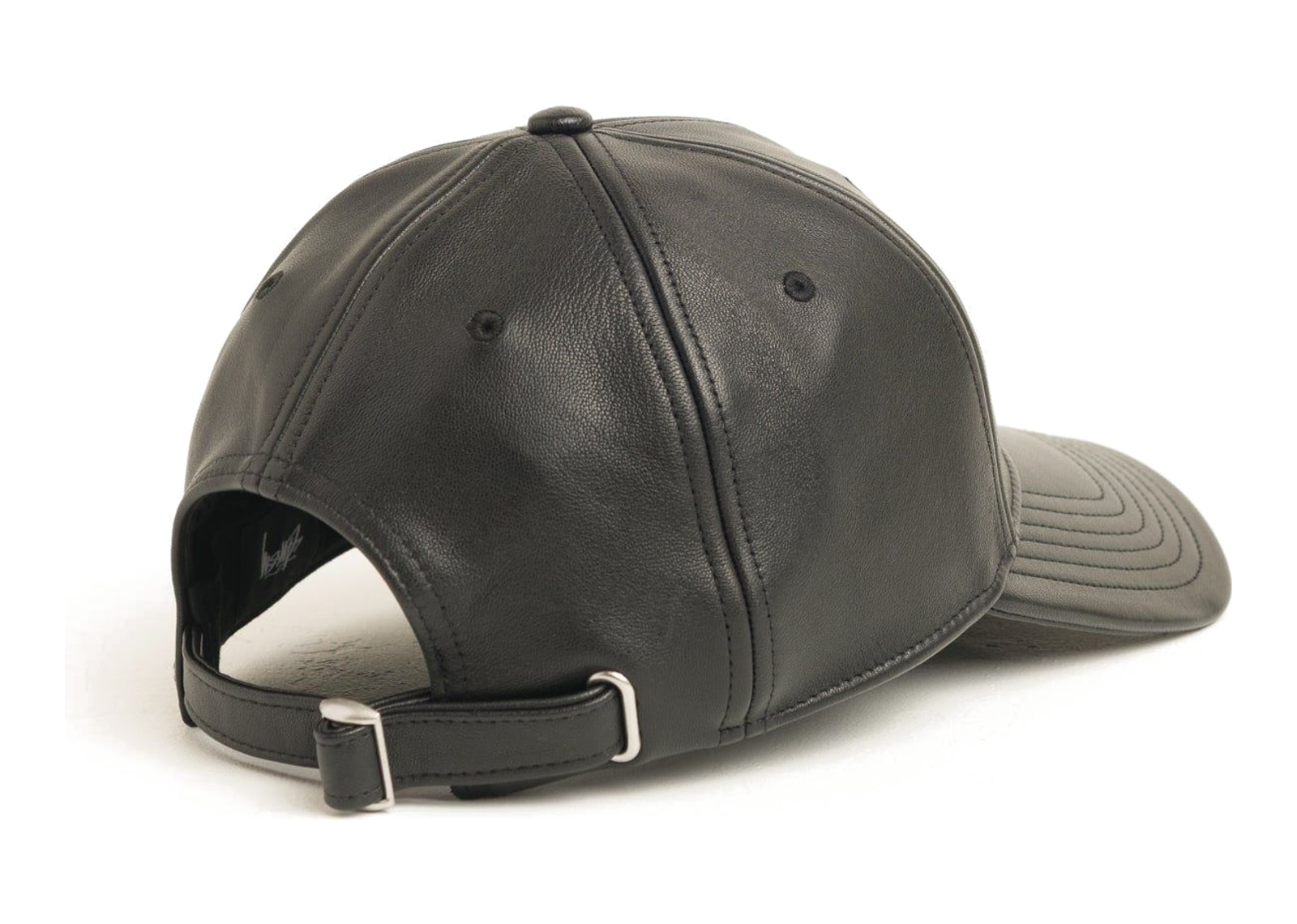 Stussy Leather Basic Stussy Cap Black - görsel 3