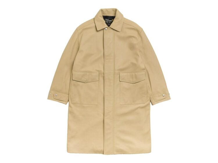 Stussy Leather Duster Sand