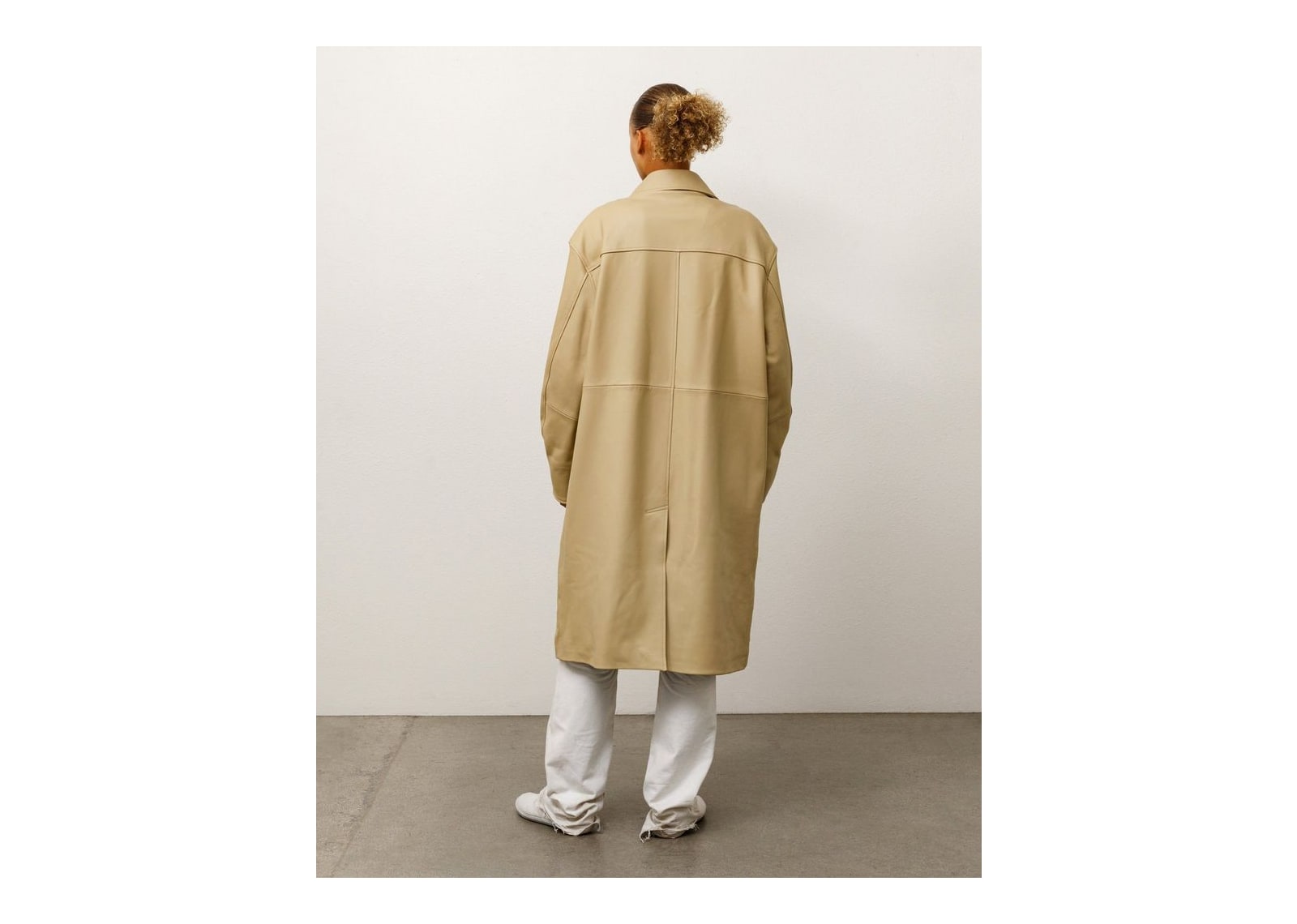 Stussy Leather Duster Sand - görsel 4