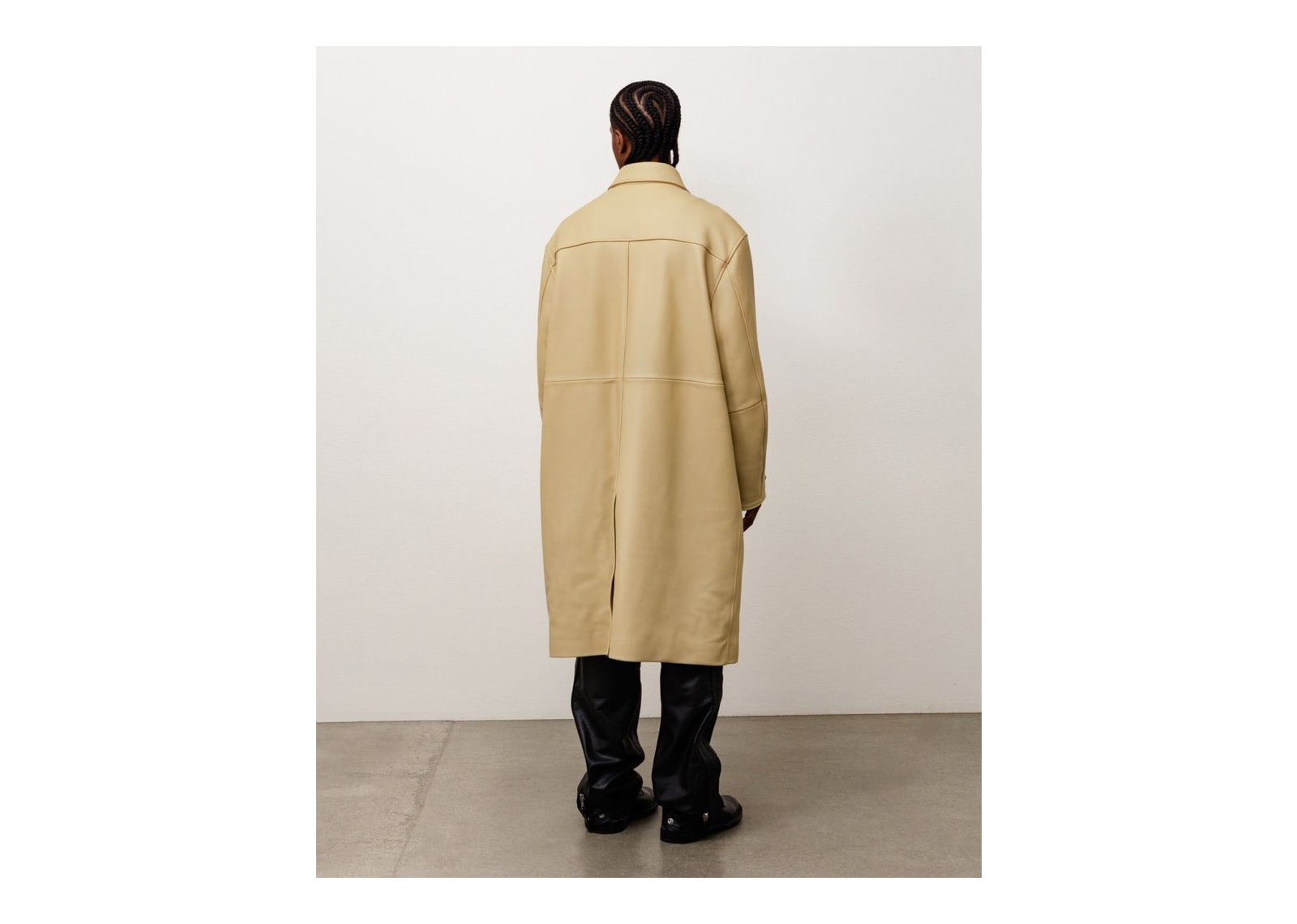 Stussy Leather Duster Sand - görsel 5