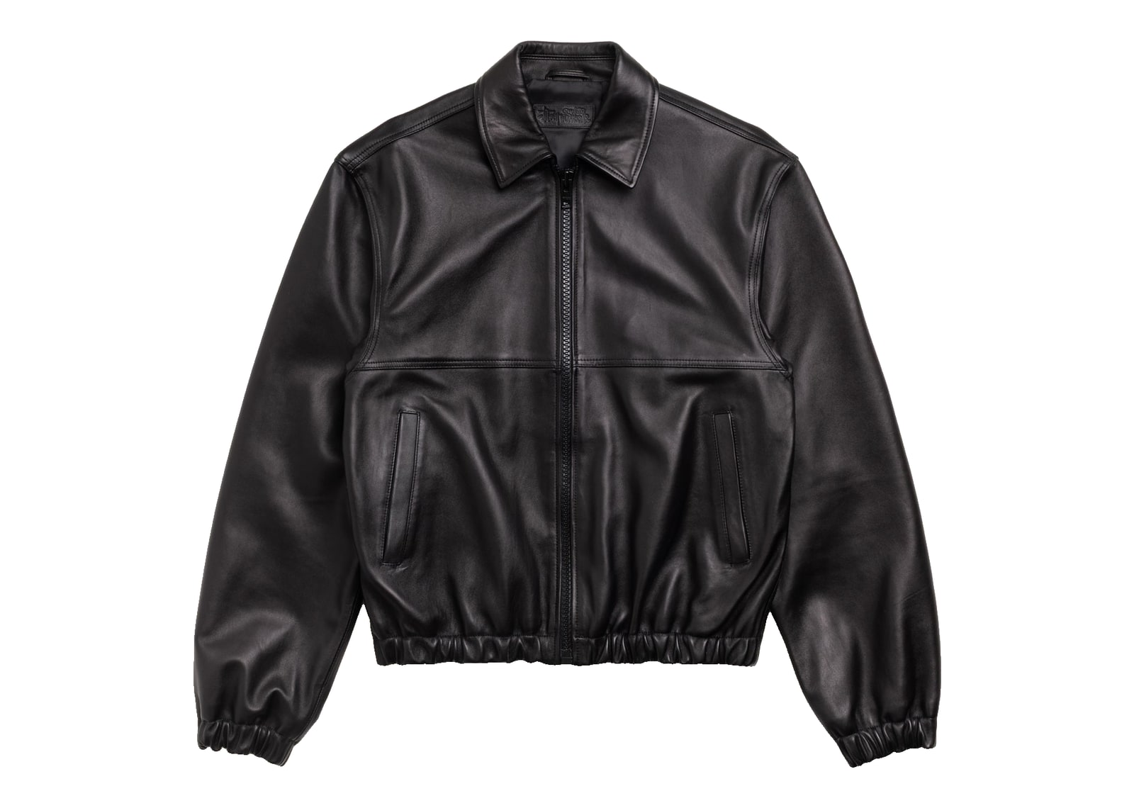 Stussy Leather Work Jacket Black