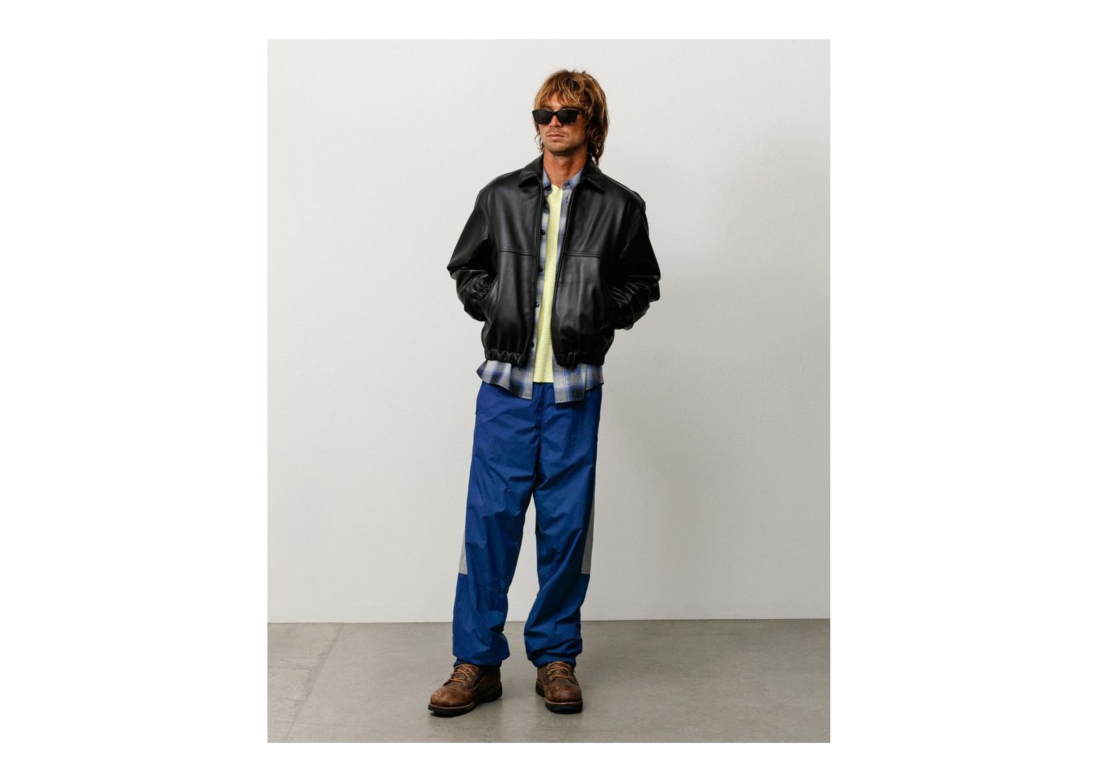 Stussy Leather Work Jacket Black - görsel 3