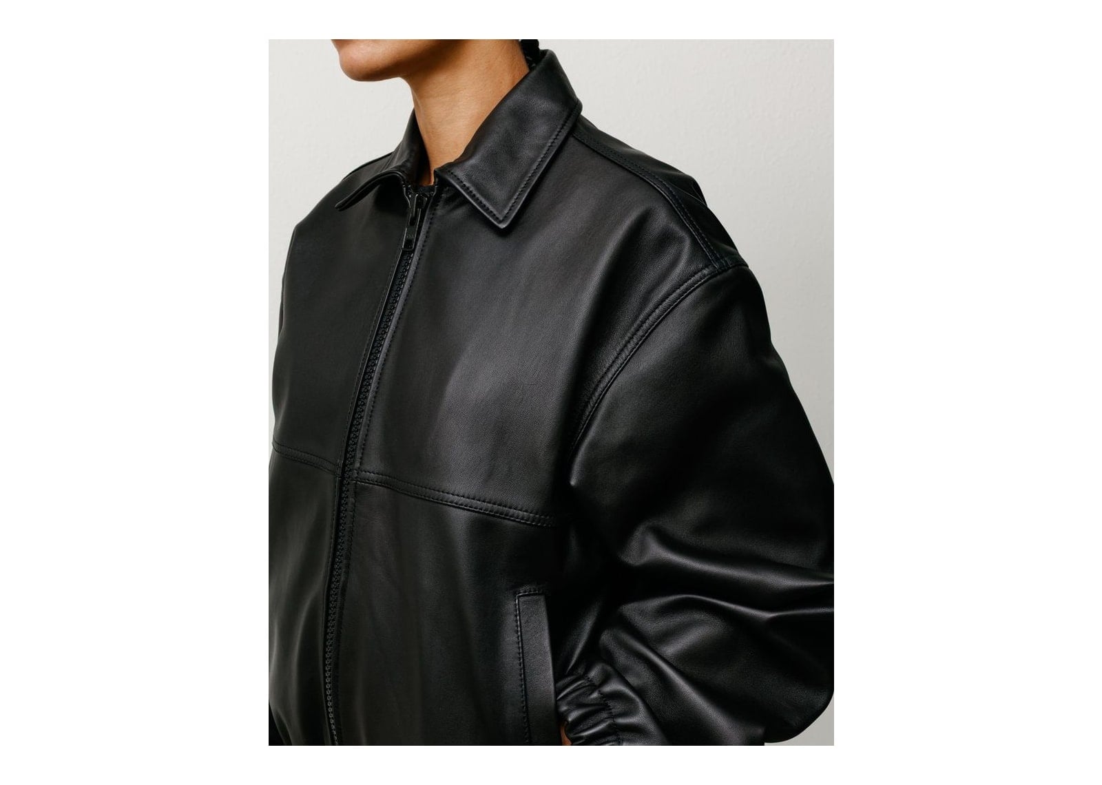 Stussy Leather Work Jacket Black - görsel 4