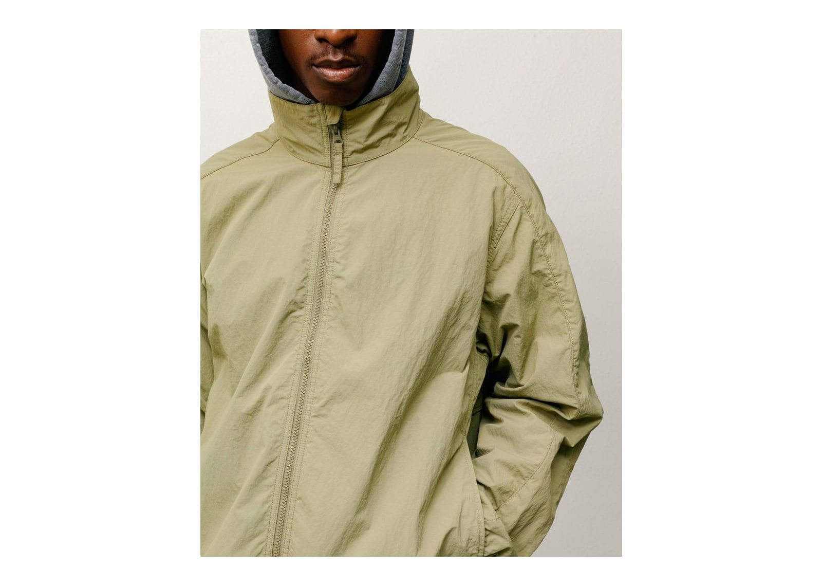 Stussy Lightweight Mock Jacket Khaki - görsel 4