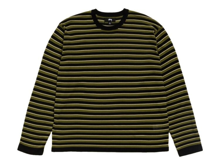 Stussy Lightweight Stripe Sweater Black