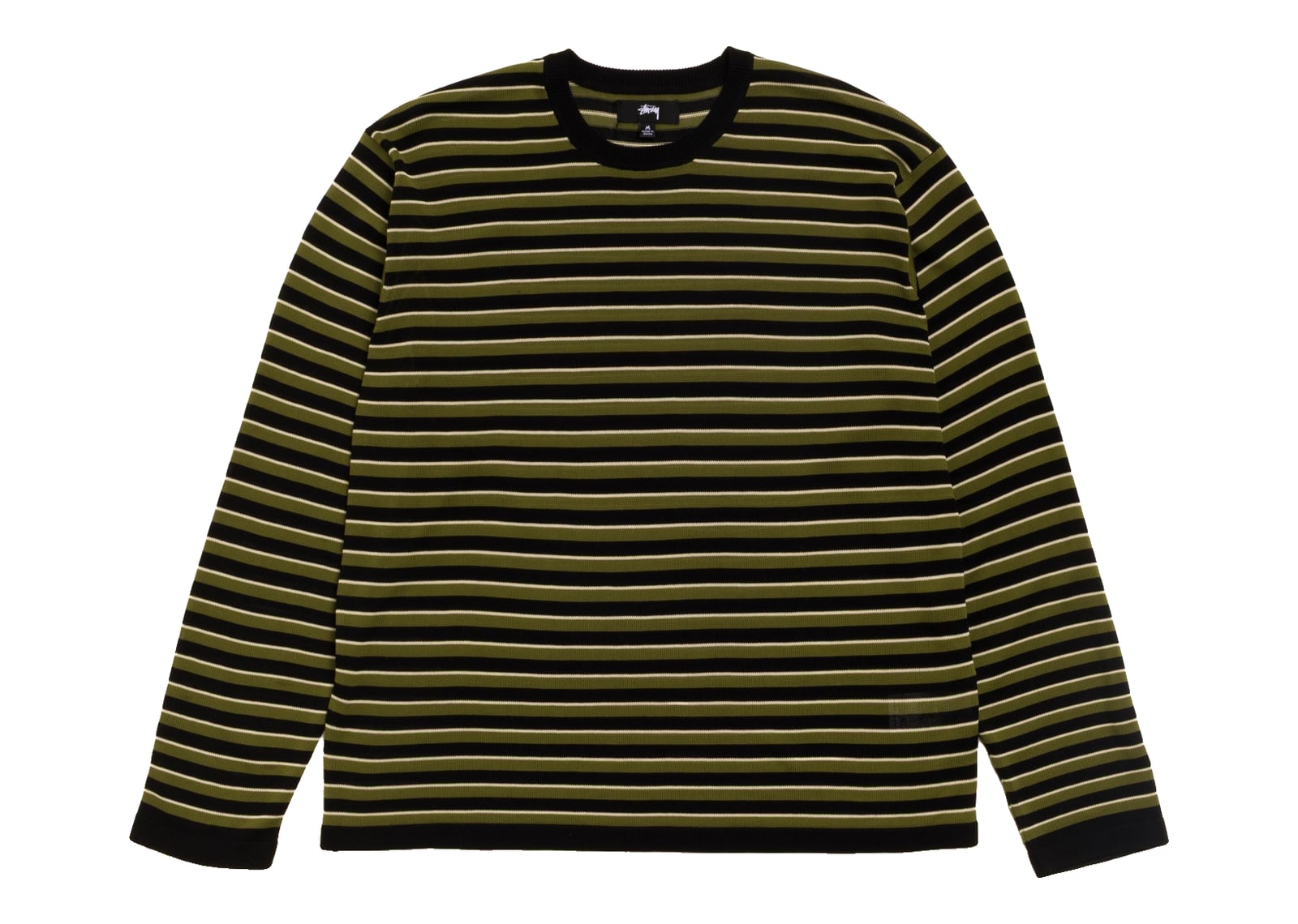 Stussy Lightweight Stripe Sweater Black