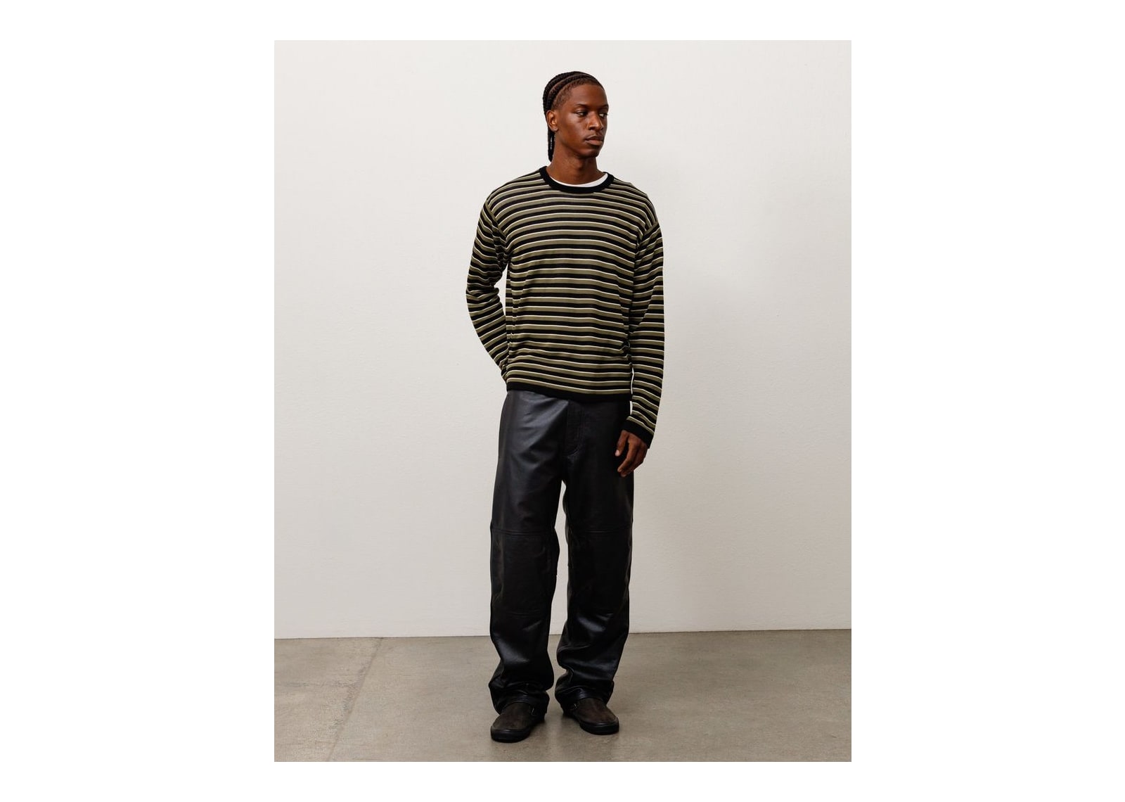 Stussy Lightweight Stripe Sweater Black - görsel 2