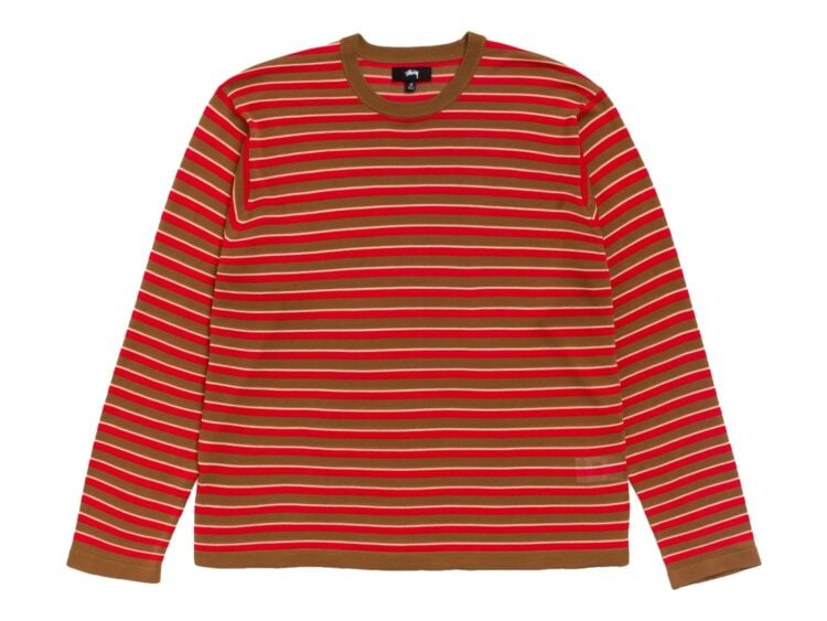 Stussy Lightweight Stripe Sweater Red