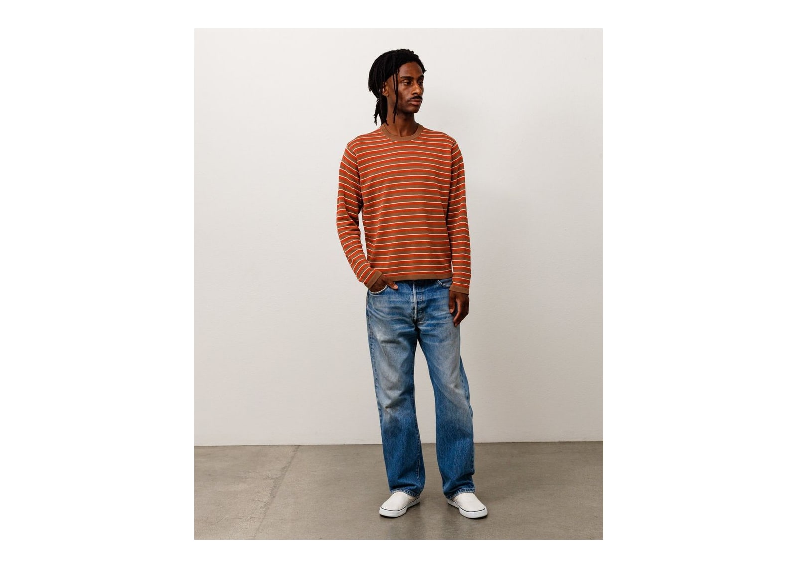Stussy Lightweight Stripe Sweater Red - görsel 2