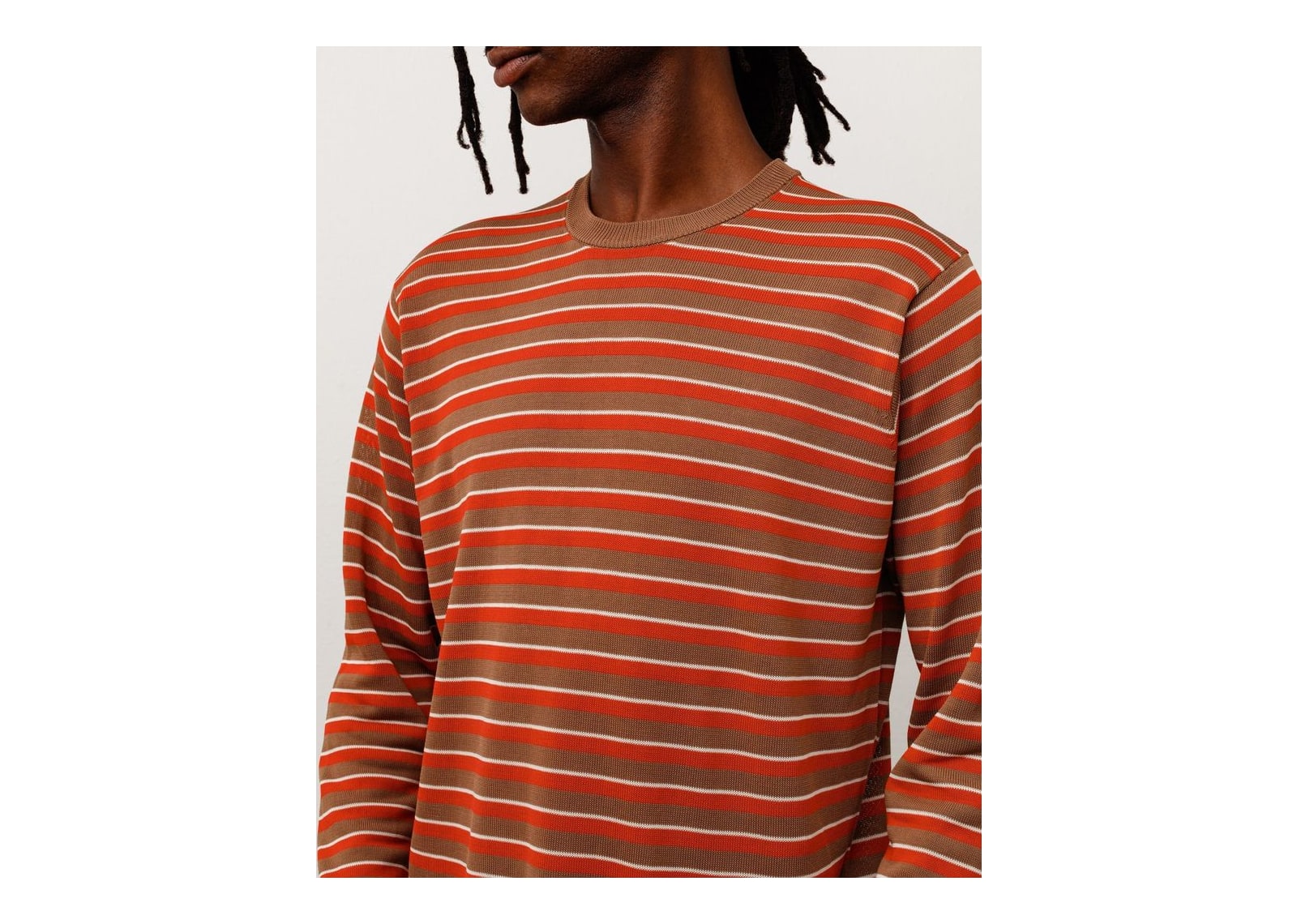 Stussy Lightweight Stripe Sweater Red - görsel 4