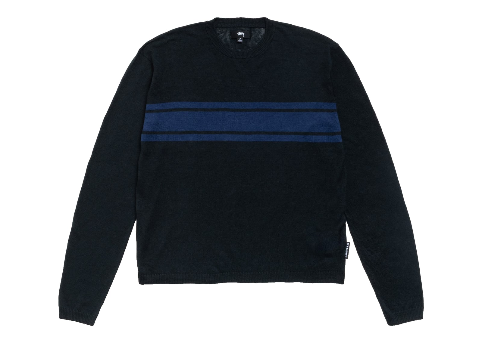 Stussy Lightweight Striped Sweater Black