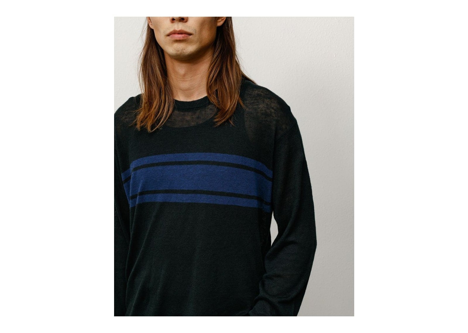 Stussy Lightweight Striped Sweater Black - görsel 3