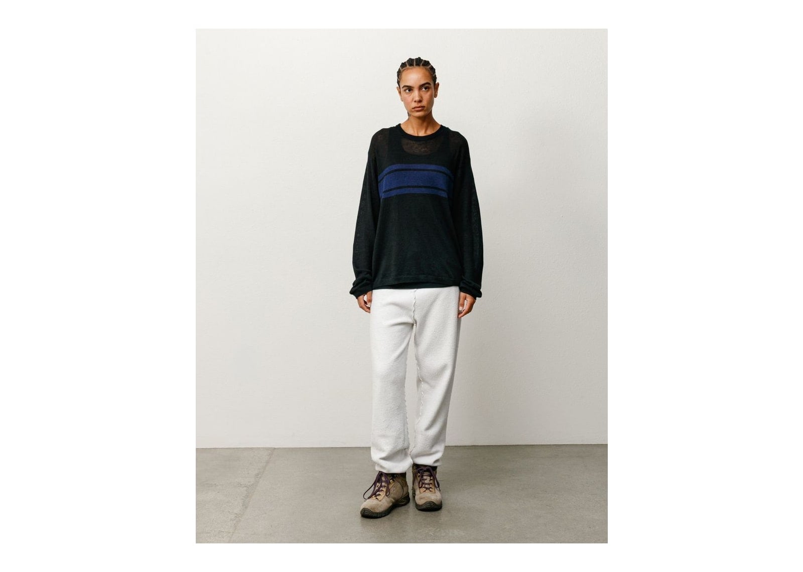 Stussy Lightweight Striped Sweater Black - görsel 5