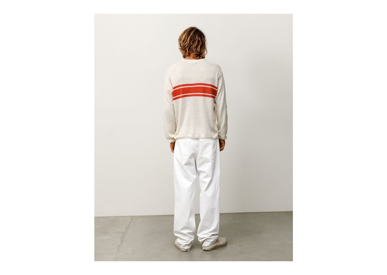 Stussy Lightweight Striped Sweater Bone - görsel 5