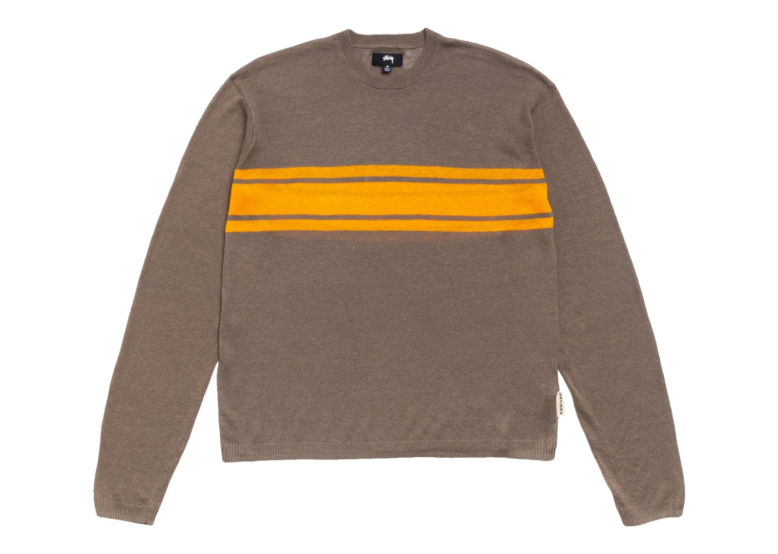 Stussy Lightweight Striped Sweater Brown