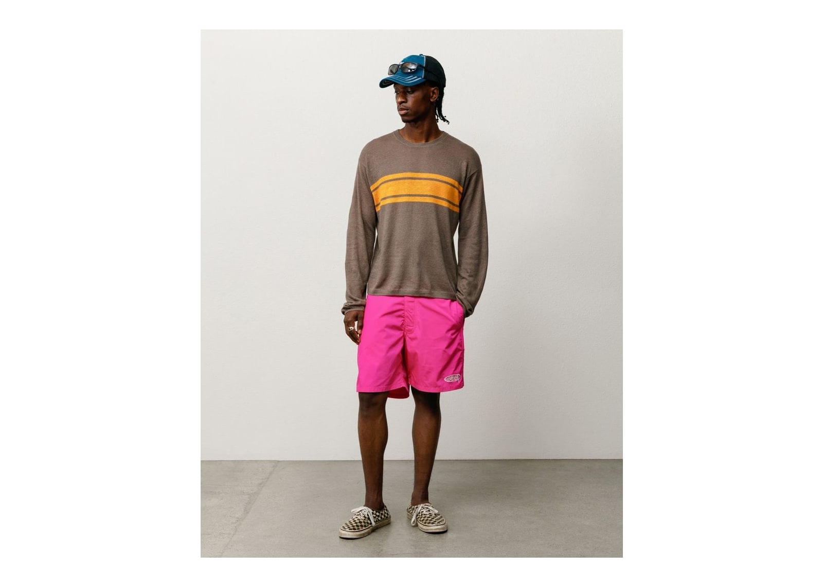 Stussy Lightweight Striped Sweater Brown - görsel 2