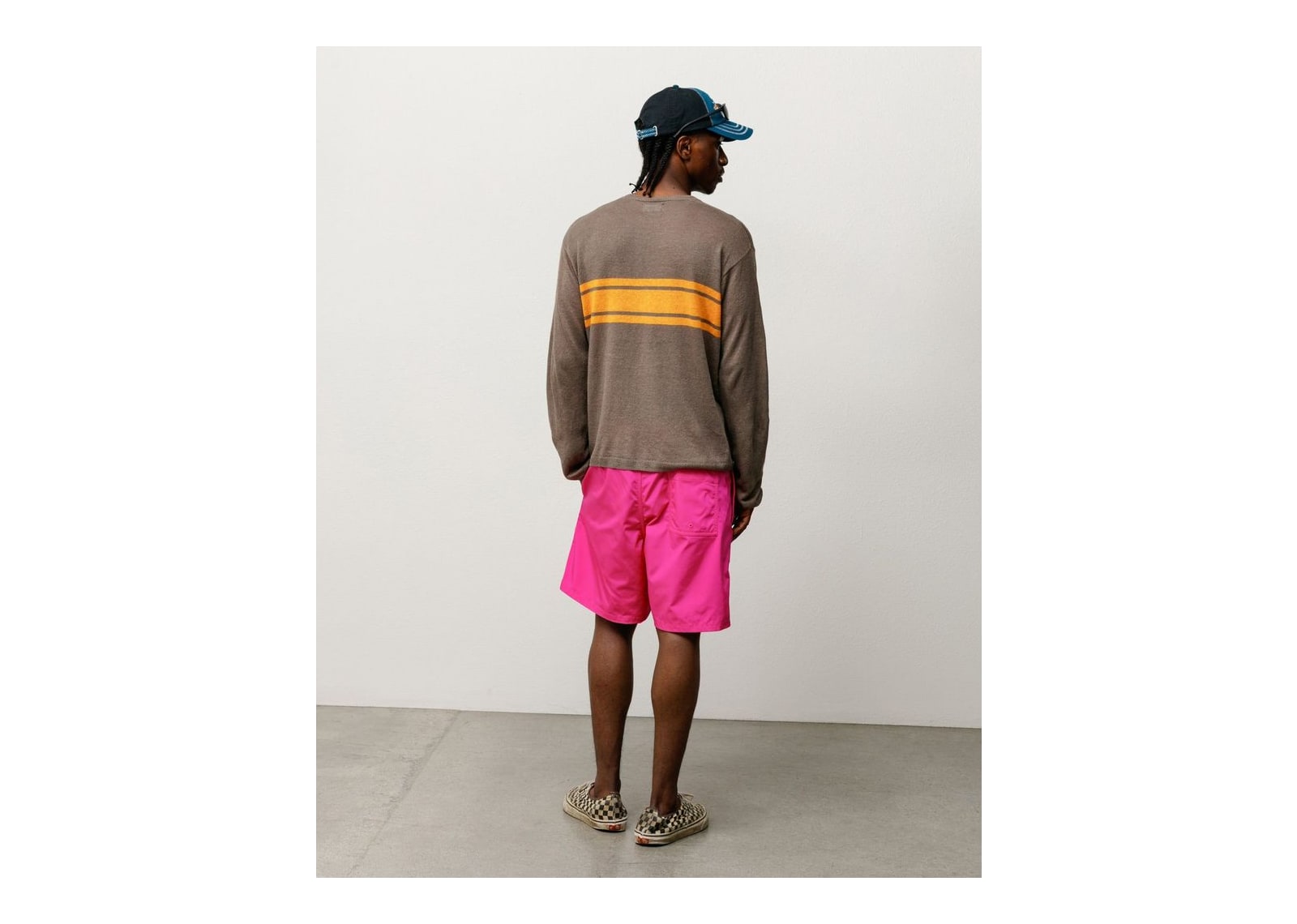 Stussy Lightweight Striped Sweater Brown - görsel 3
