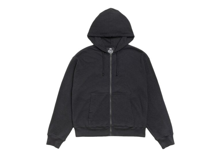 Stussy Lightweight Thermal Hoodie Faded Black