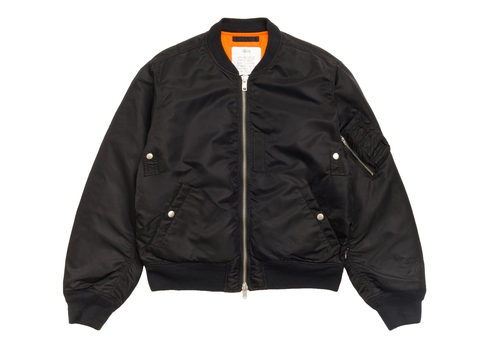 Stussy MA-1 Bomber Jacket Black