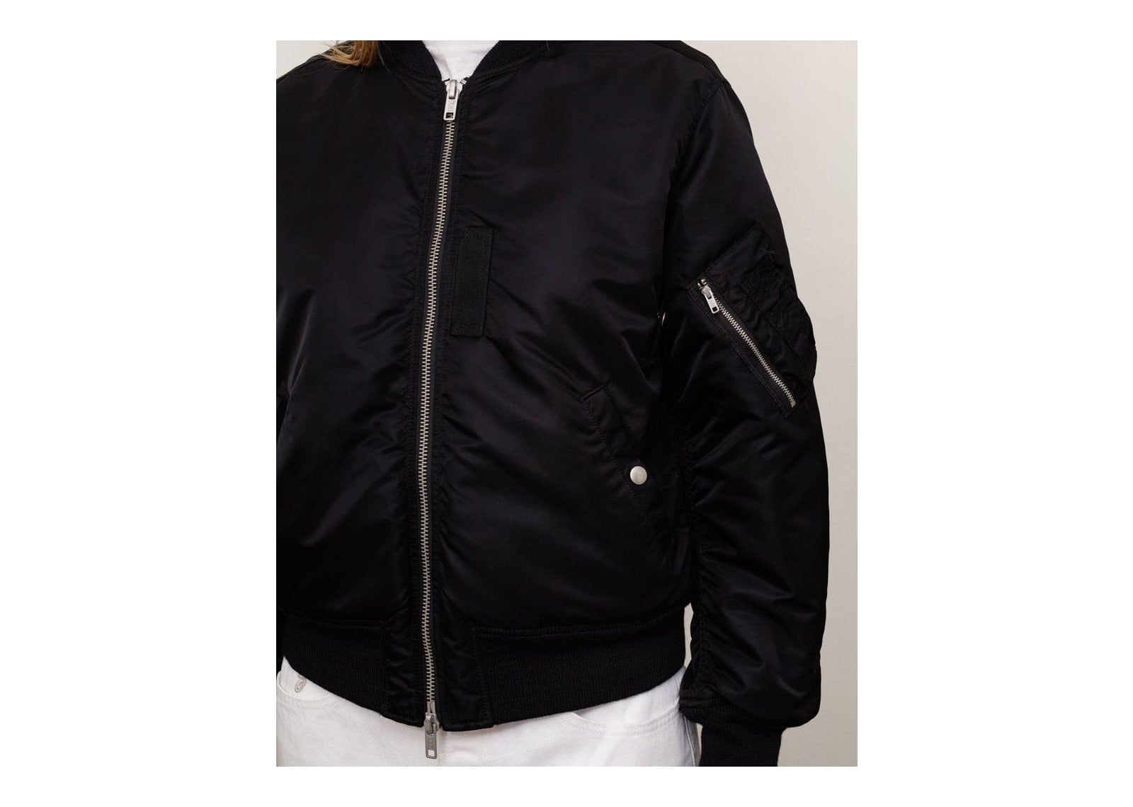 Stussy MA-1 Bomber Jacket Black - görsel 3