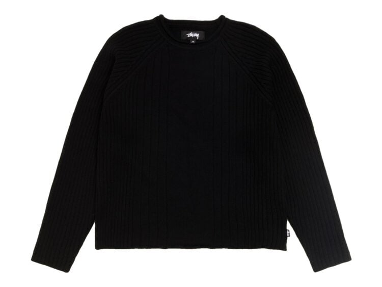 Stussy Merino Roll Neck Sweater Black