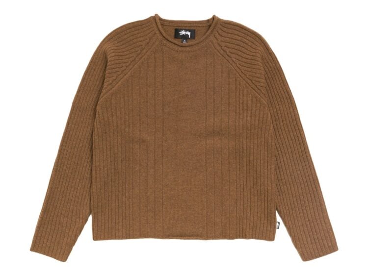 Stussy Merino Roll Neck Sweater Brown