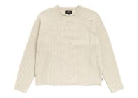 Stussy Merino Roll Neck Sweater Natural