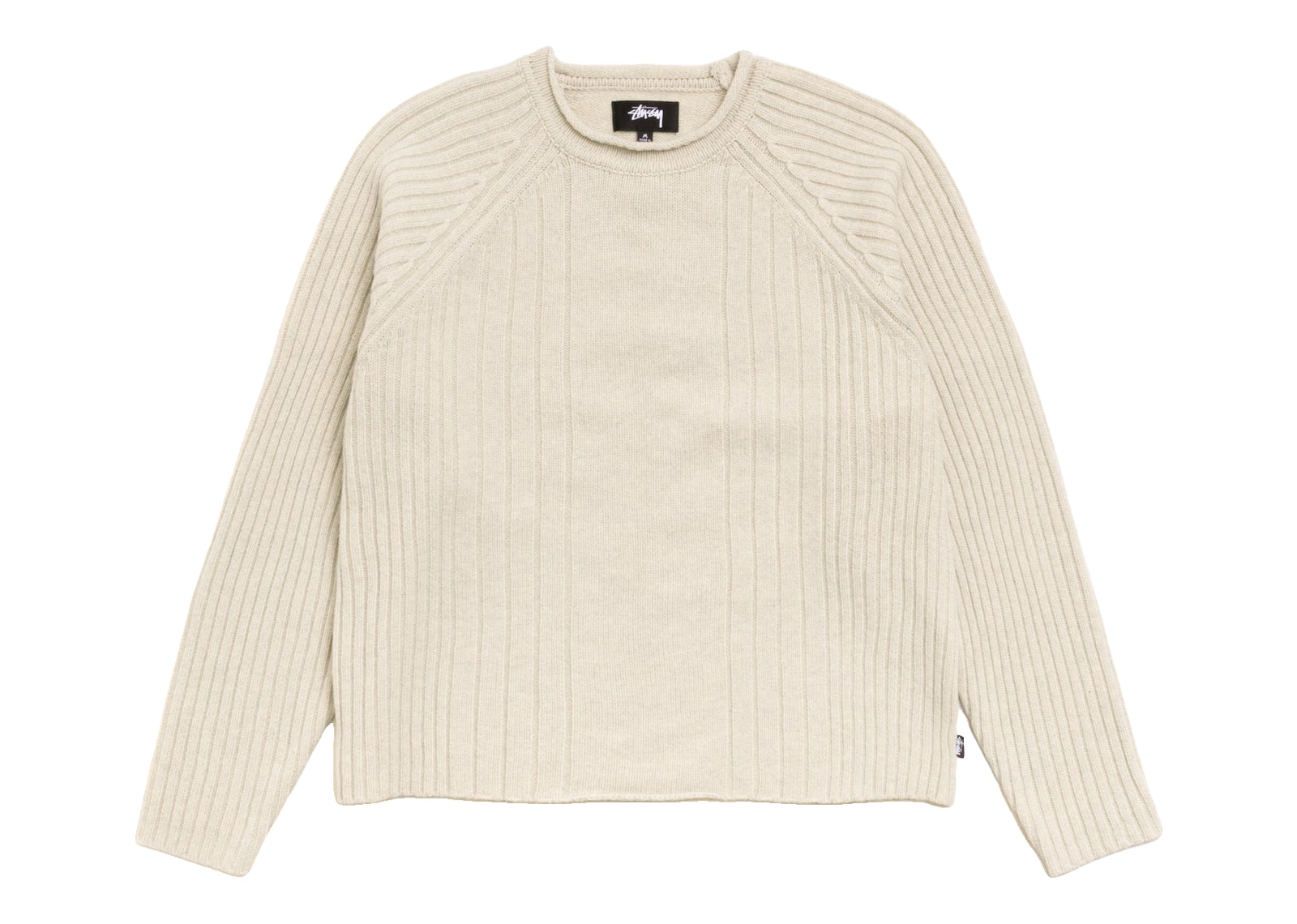 Stussy Merino Roll Neck Sweater Natural
