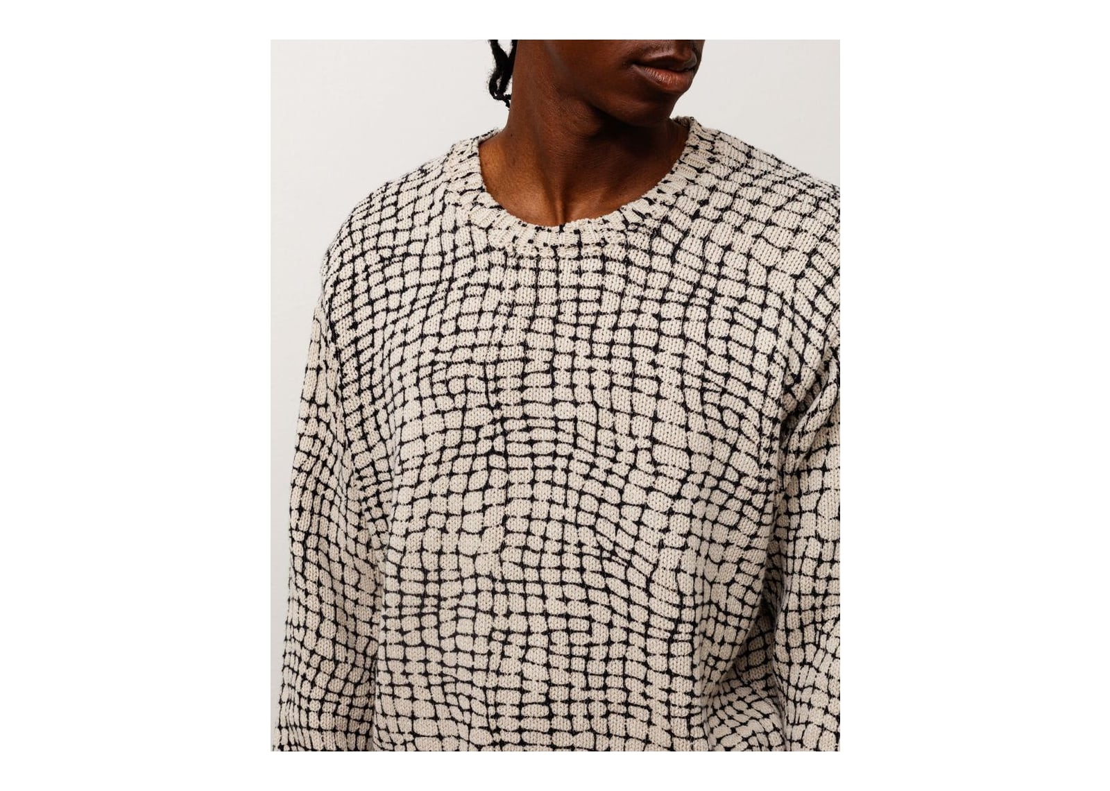 Stussy Mesh Print Sweater Mesh Net - görsel 4
