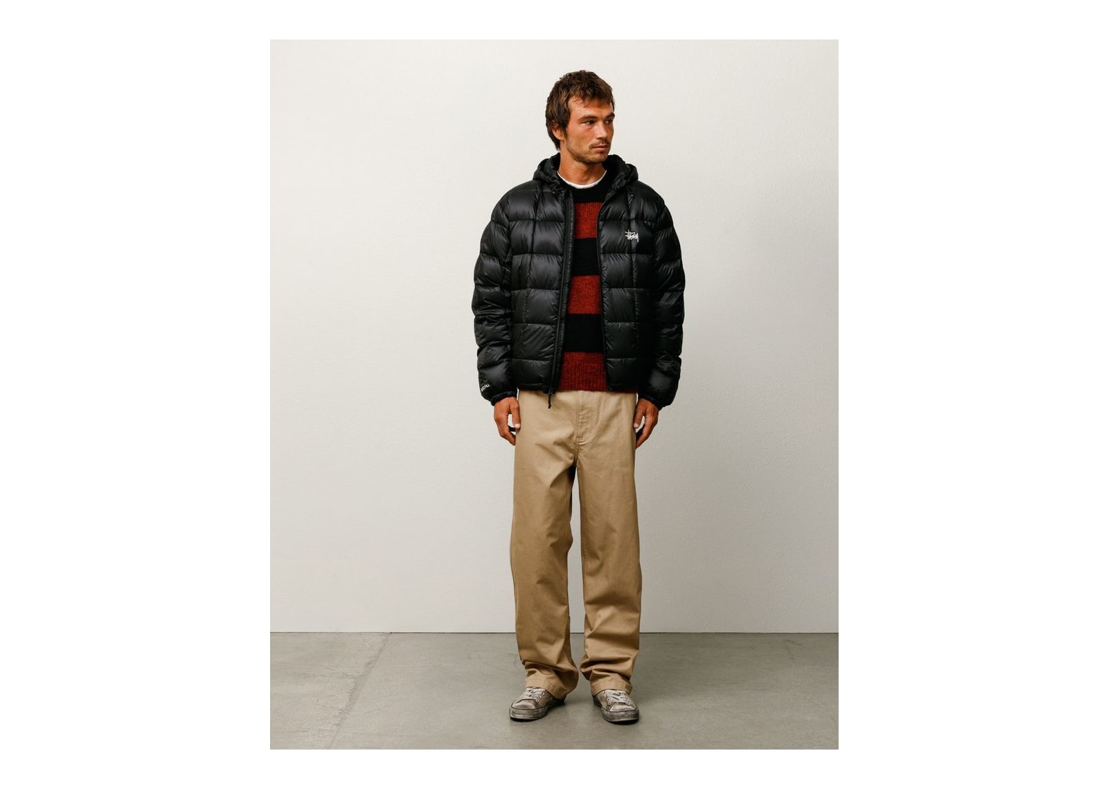 Stussy Midweight Hooded Puffer Black - görsel 2