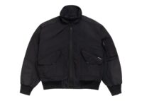 Stussy Mock Neck Flight Bomber Black