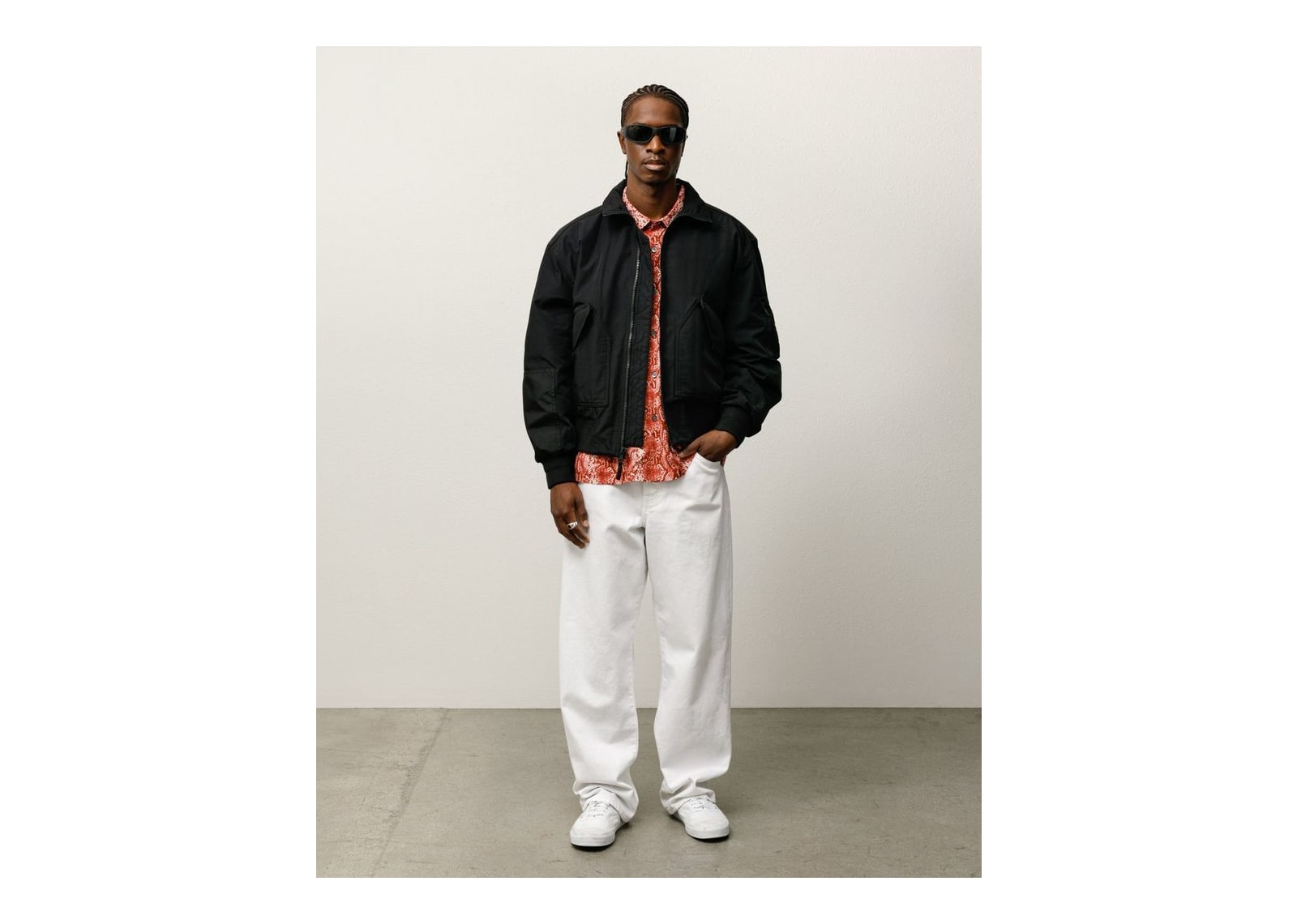 Stussy Mock Neck Flight Bomber Black - görsel 2