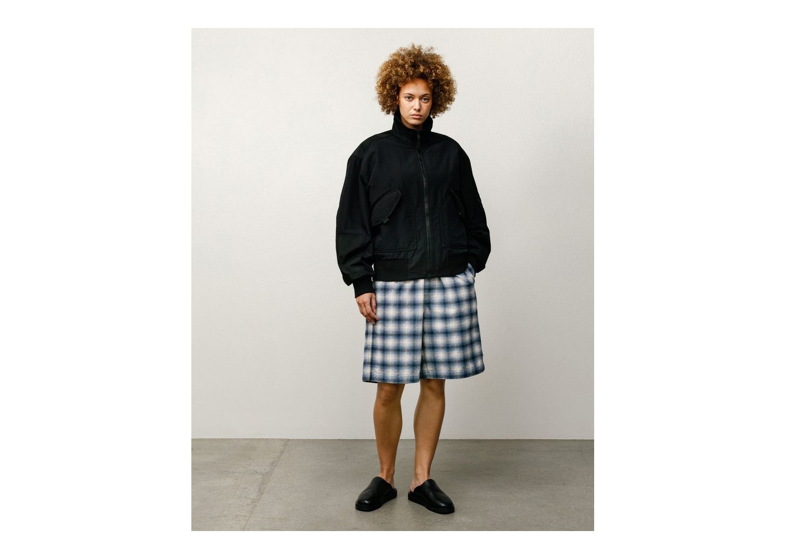 Stussy Mock Neck Flight Bomber Black - görsel 4