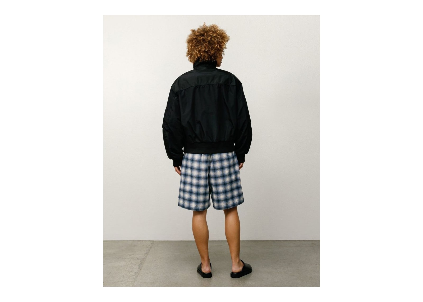Stussy Mock Neck Flight Bomber Black - görsel 6