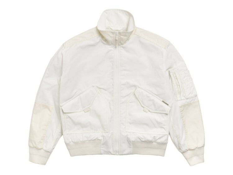 Stussy Mock Neck Flight Bomber White