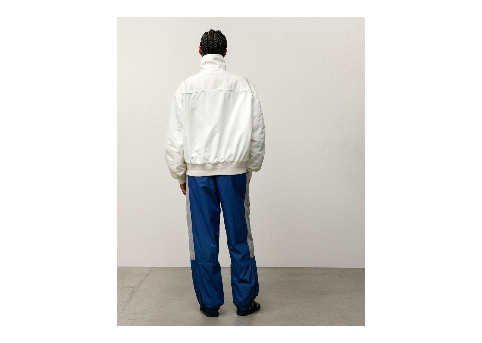 Stussy Mock Neck Flight Bomber White - görsel 6