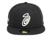 Stussy New Era 59FIFTY Swirly S Cap Black