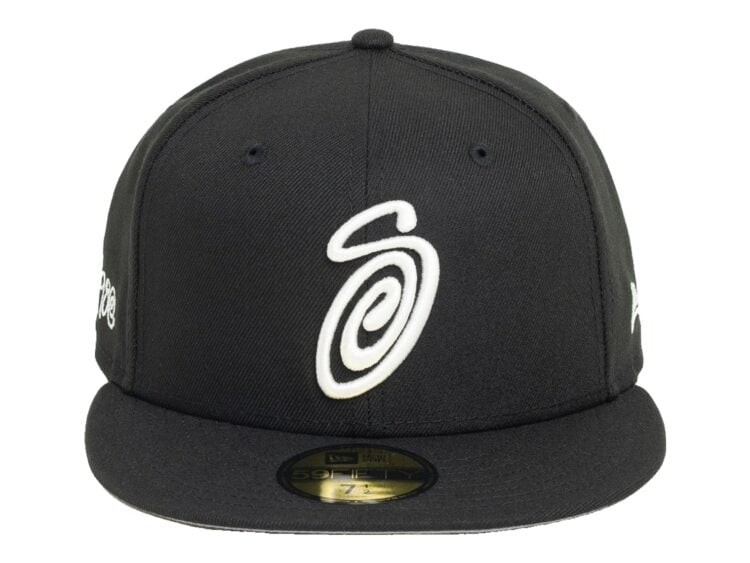 Stussy New Era 59FIFTY Swirly S Cap Black