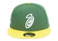 Stussy New Era 59FIFTY Swirly S Cap Green/Yellow