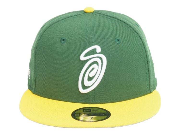 Stussy New Era 59FIFTY Swirly S Cap Green/Yellow
