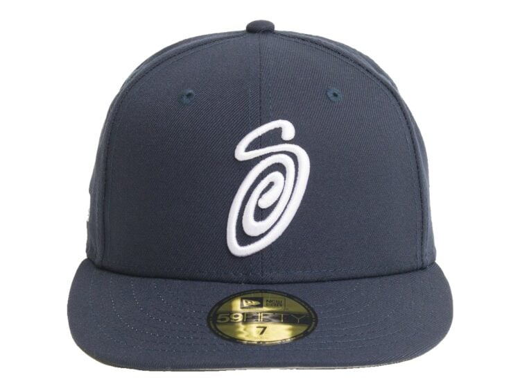 Stussy New Era 59FIFTY Swirly S Cap Navy
