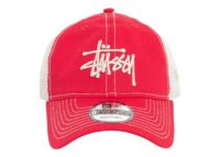 Stussy New Era 9TWENTY Basic Trucker Cap Scarlet