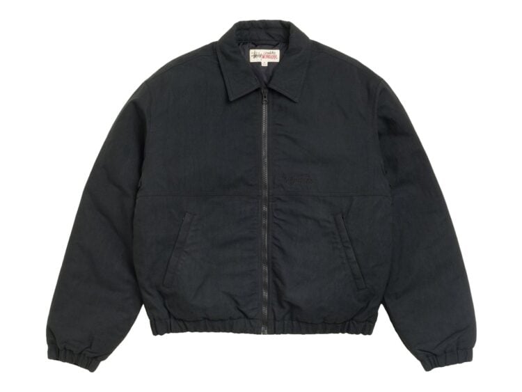 Stussy NYCO Collared Work Jacket Black