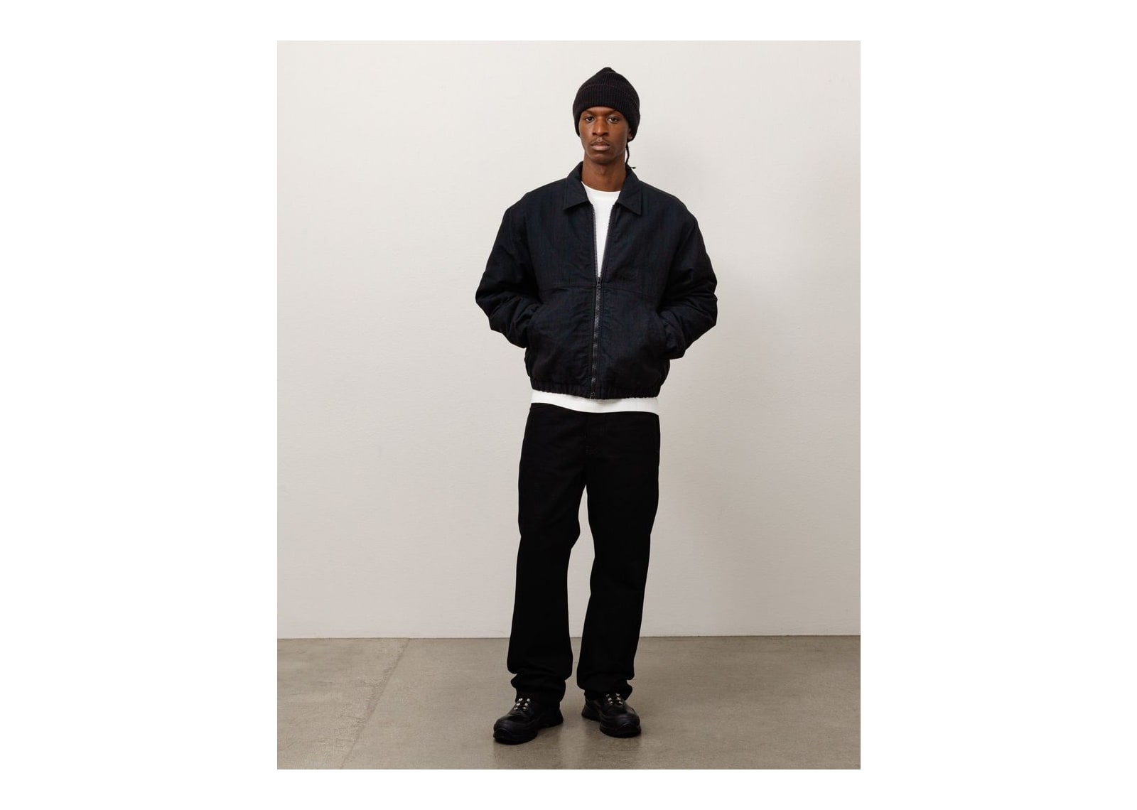 Stussy NYCO Collared Work Jacket Black - görsel 2