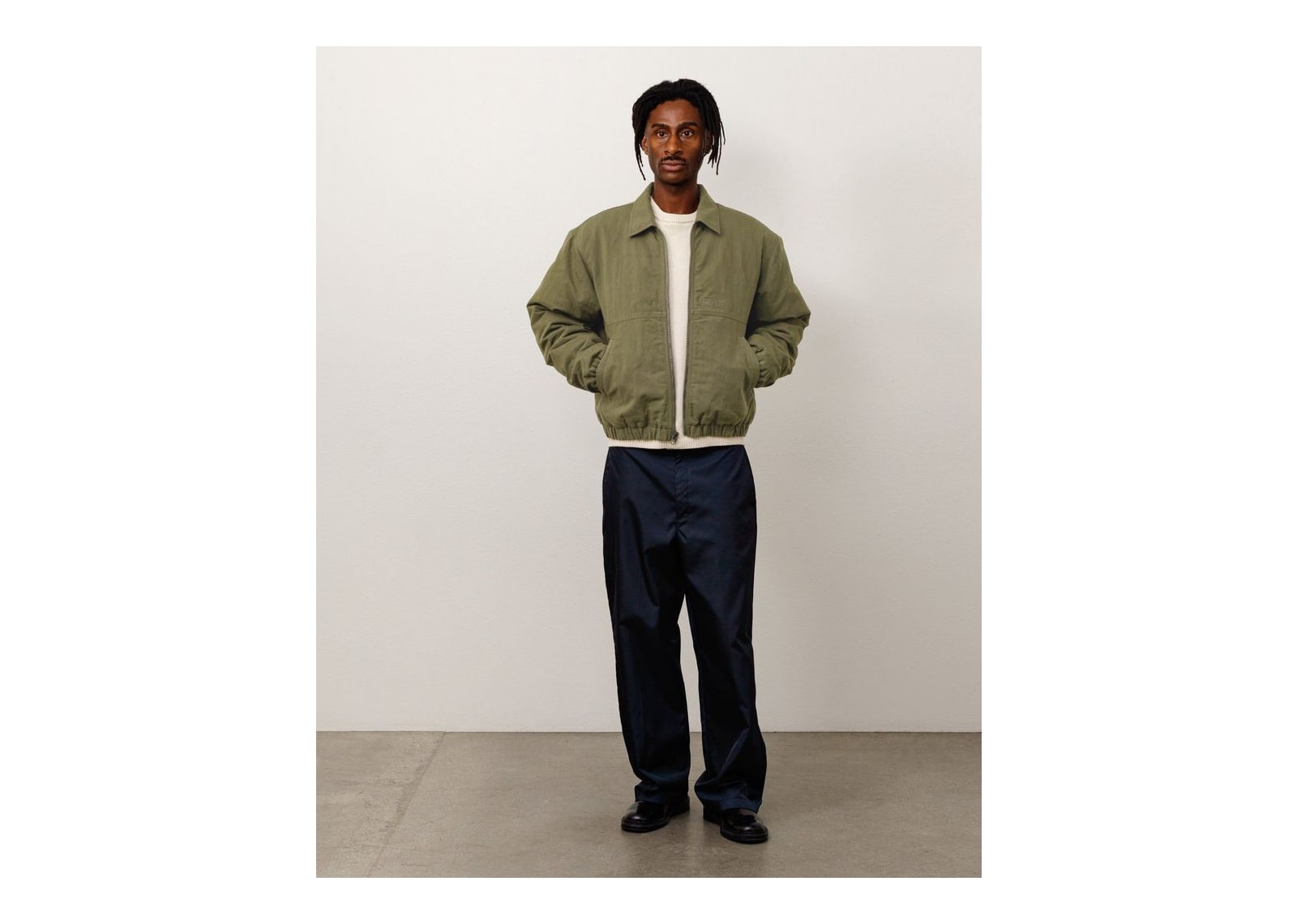 Stussy NYCO Collared Work Jacket Green - görsel 5