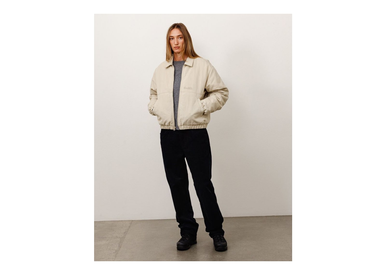 Stussy NYCO Collared Work Jacket Sand - görsel 3