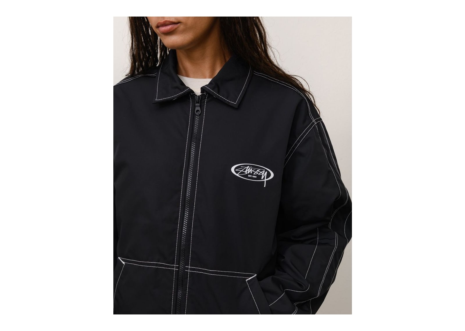 Stussy Offshore Jacket Black - görsel 3