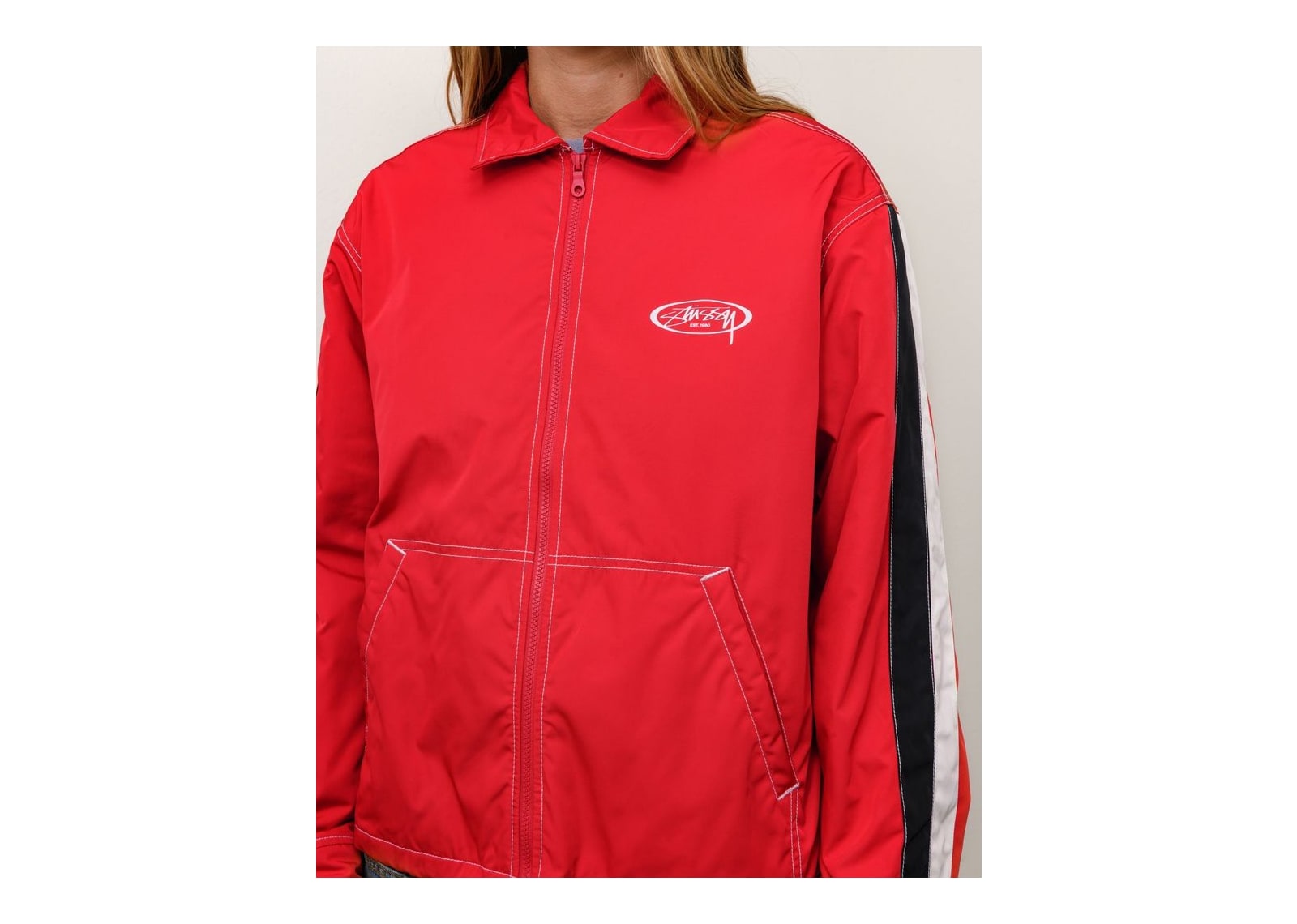 Stussy Offshore Jacket Red - görsel 6