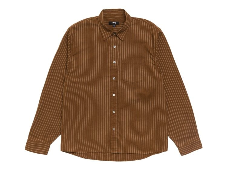 Stussy Oxford Shirt Brown Stripe